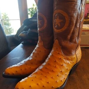 Black Jack Full Quill Ostrich Boots
